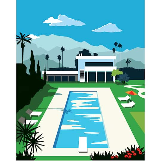 Retro Pool Paint-by-Numbers Kit by Artist&#x27;s Loft&#xAE;